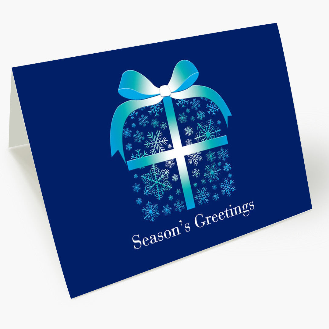 Snowflake Package Holiday Card