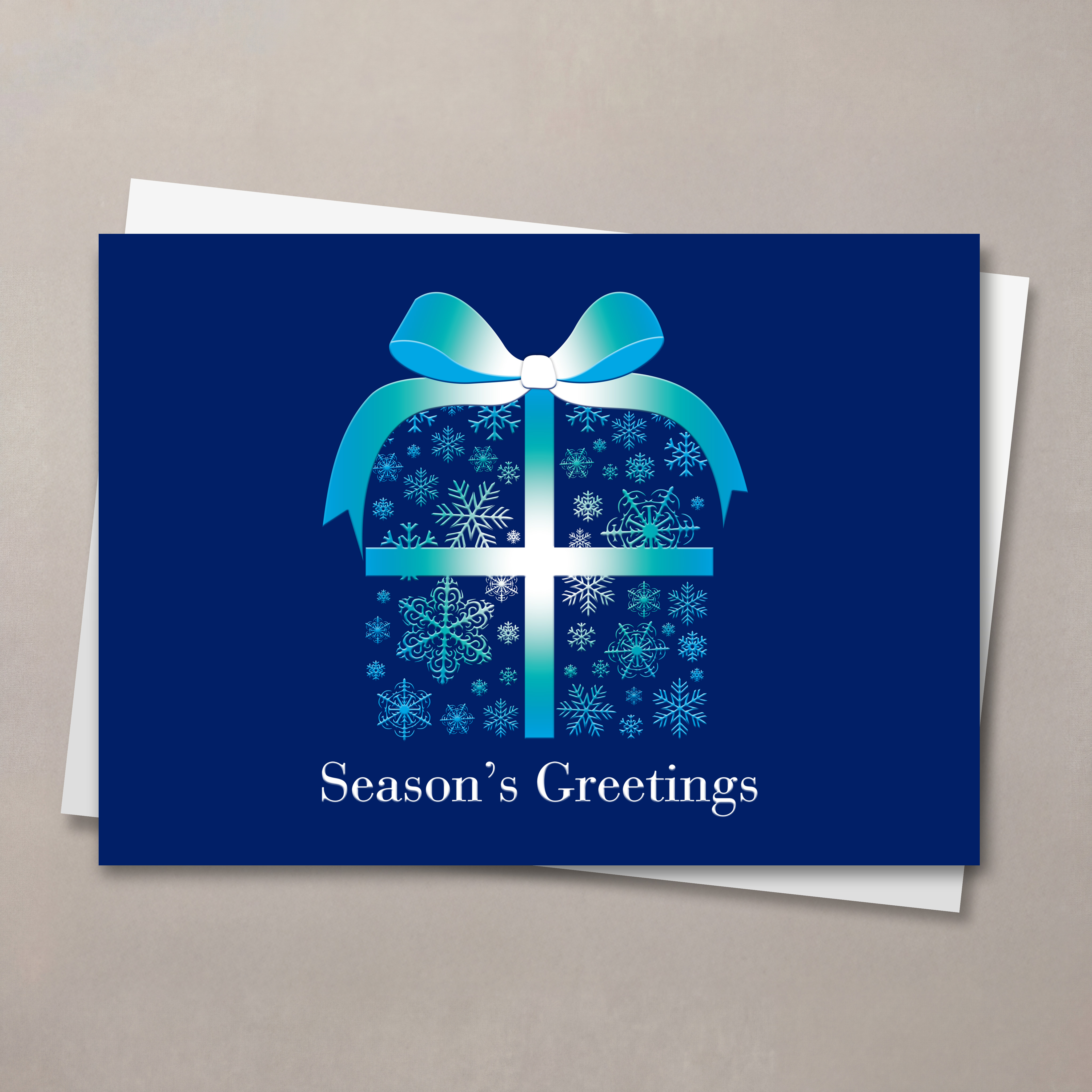 Snowflake Package Holiday Card