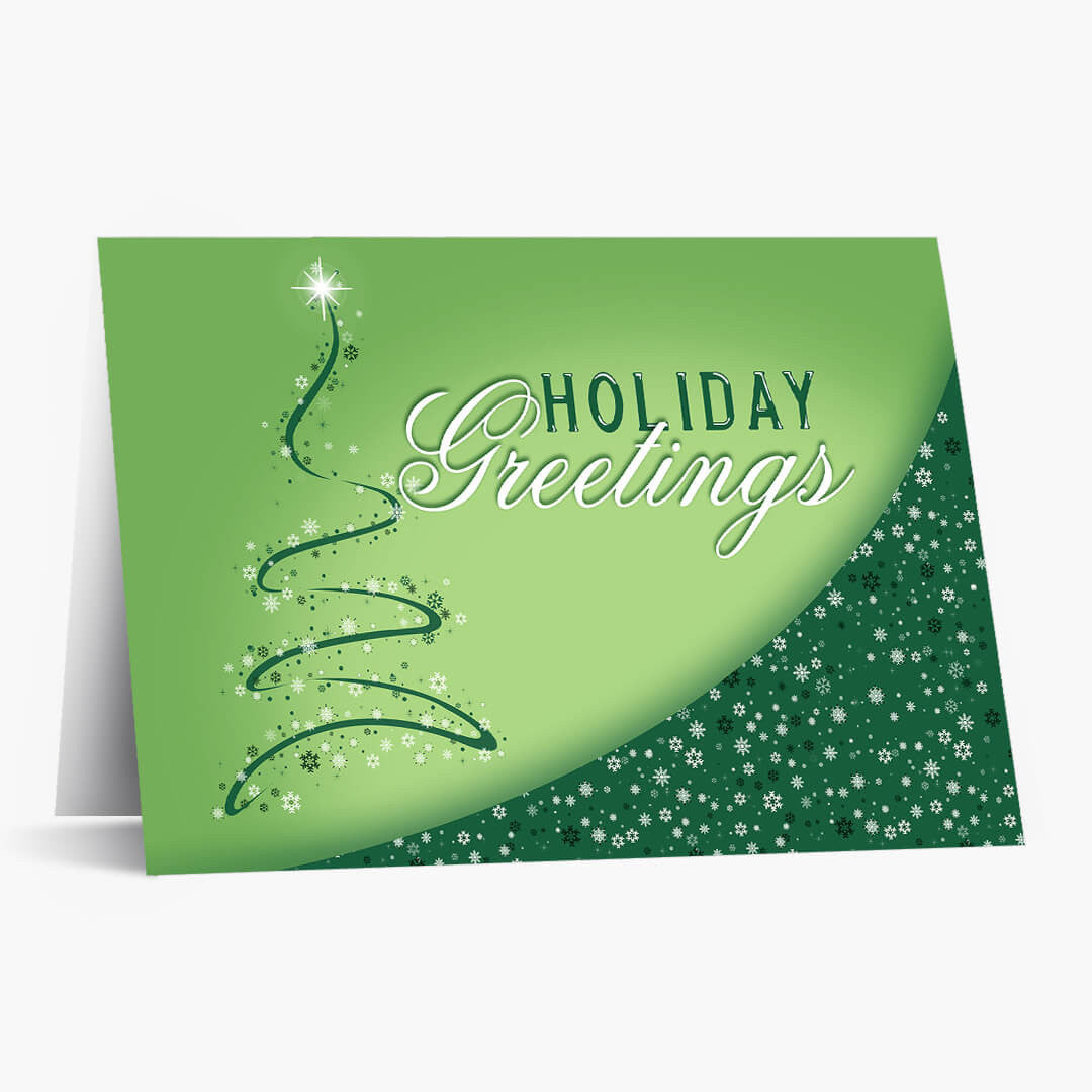 Snowflake Tree Holiday Card