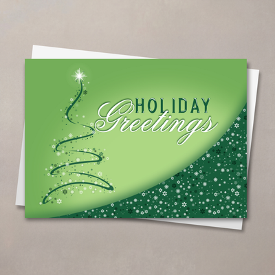 Snowflake Tree Holiday Card