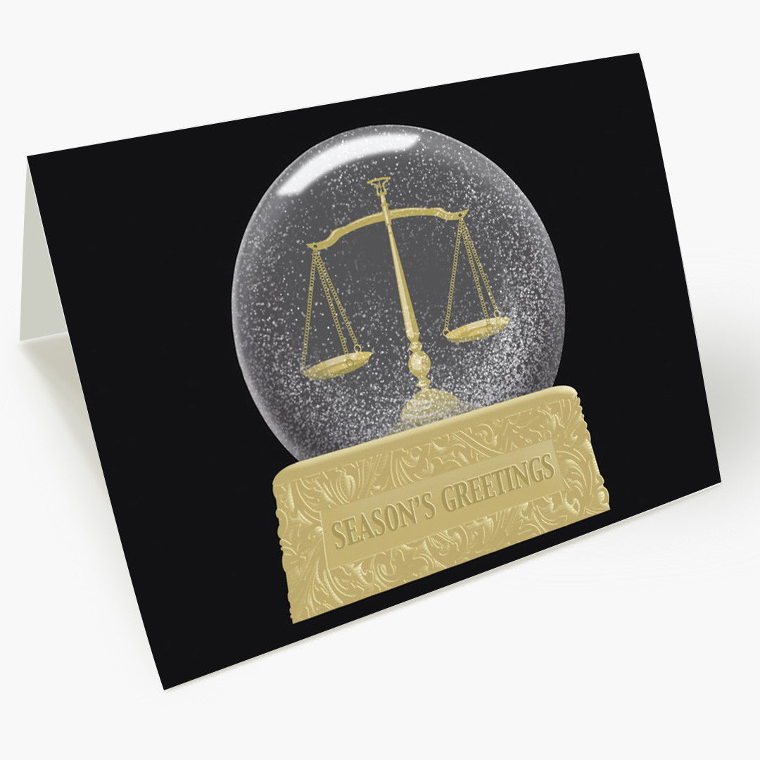 Snowglobe Scales Christmas Card