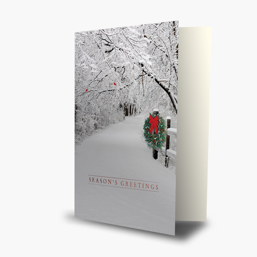 Snowy Christmas Lane Card