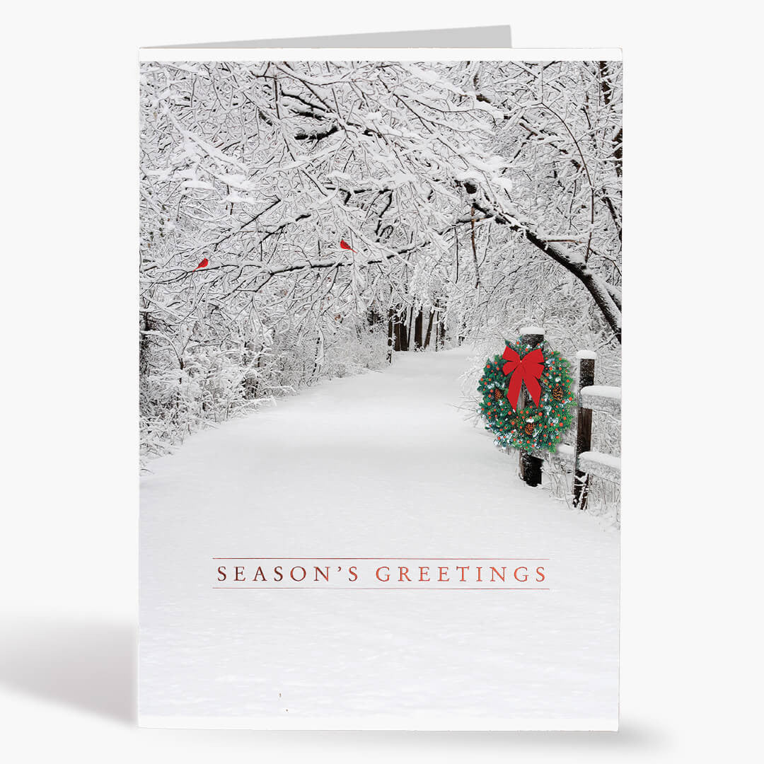 Snowy Christmas Lane Card