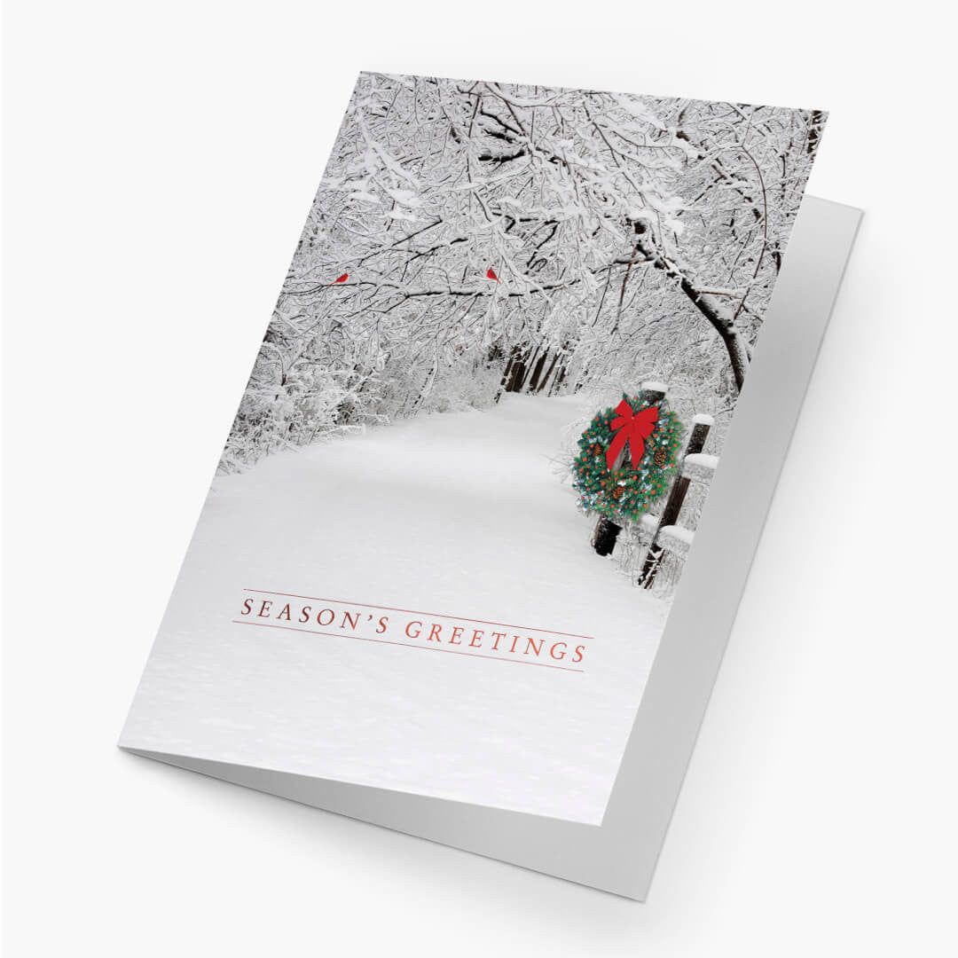 Snowy Christmas Lane Card