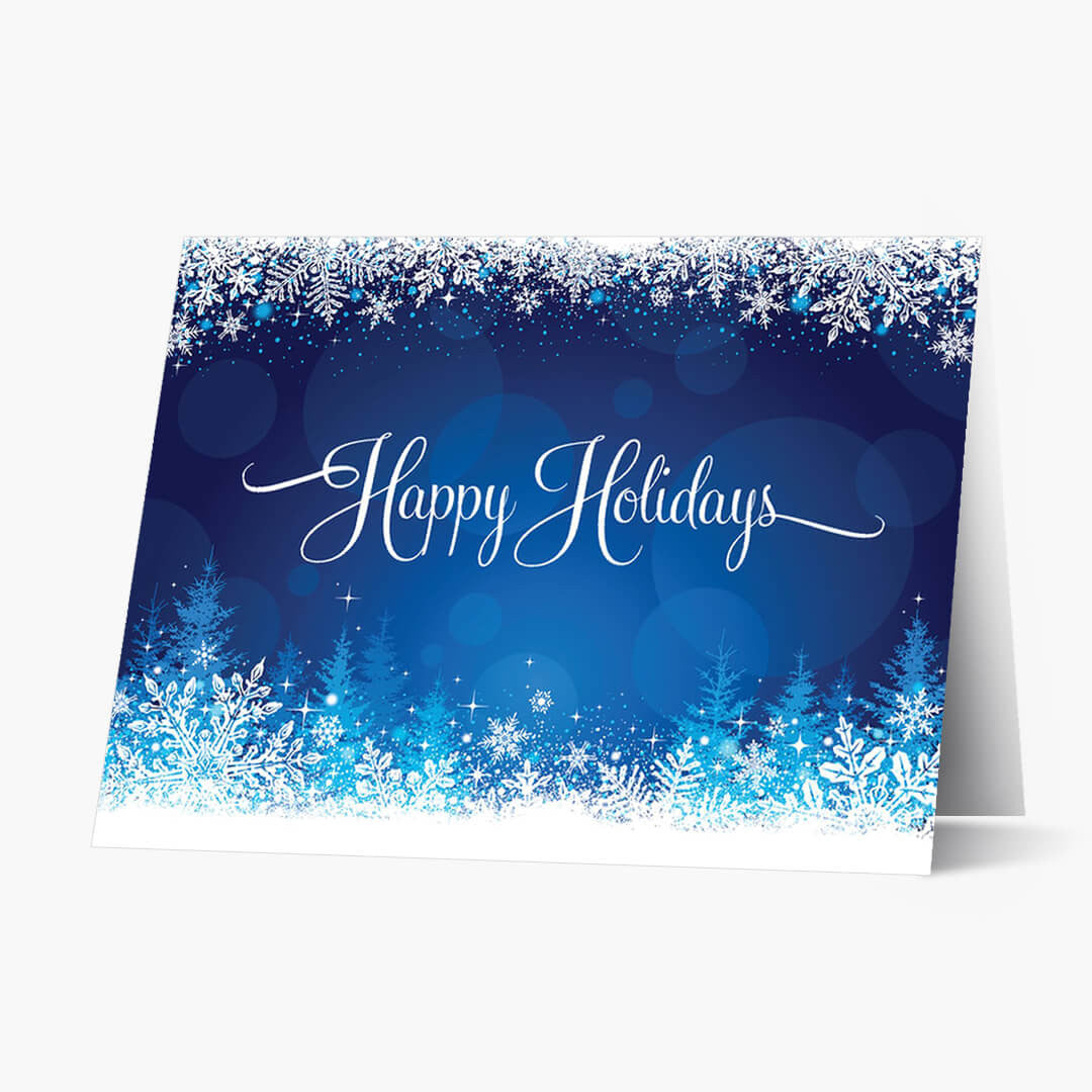 Snowy Glow Holiday Card