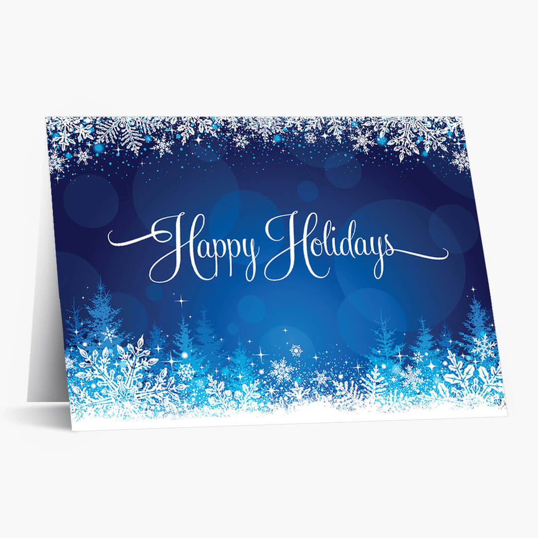 Snowy Glow Holiday Card