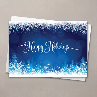 Snowy Glow Holiday Card