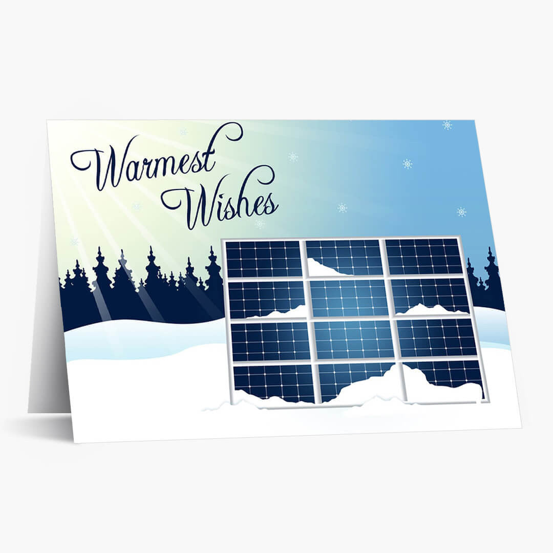 Solar Energy Wishes Holiday Card