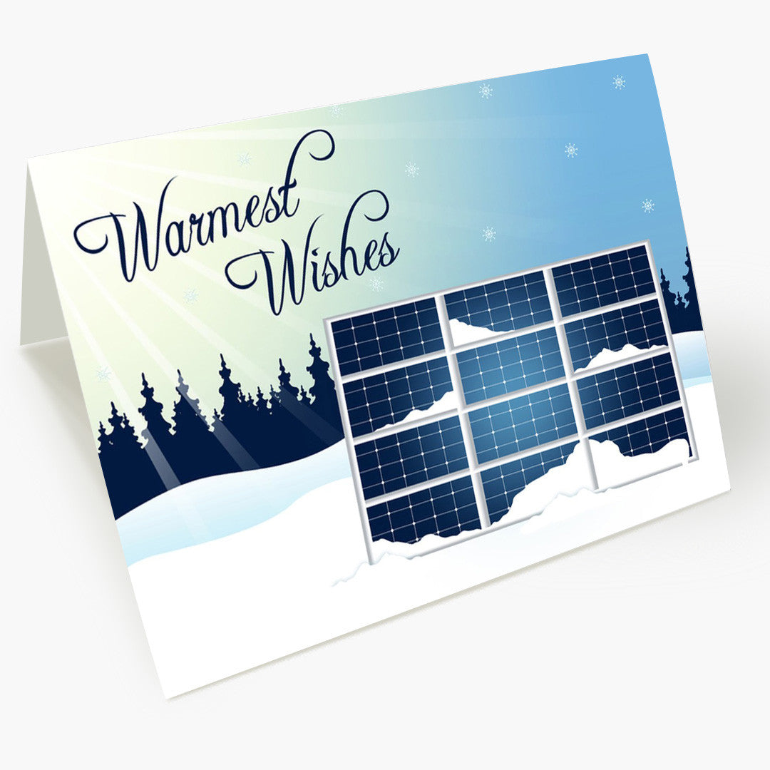 Solar Energy Wishes Holiday Card
