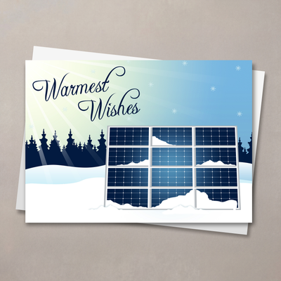 Solar Energy Wishes Holiday Card