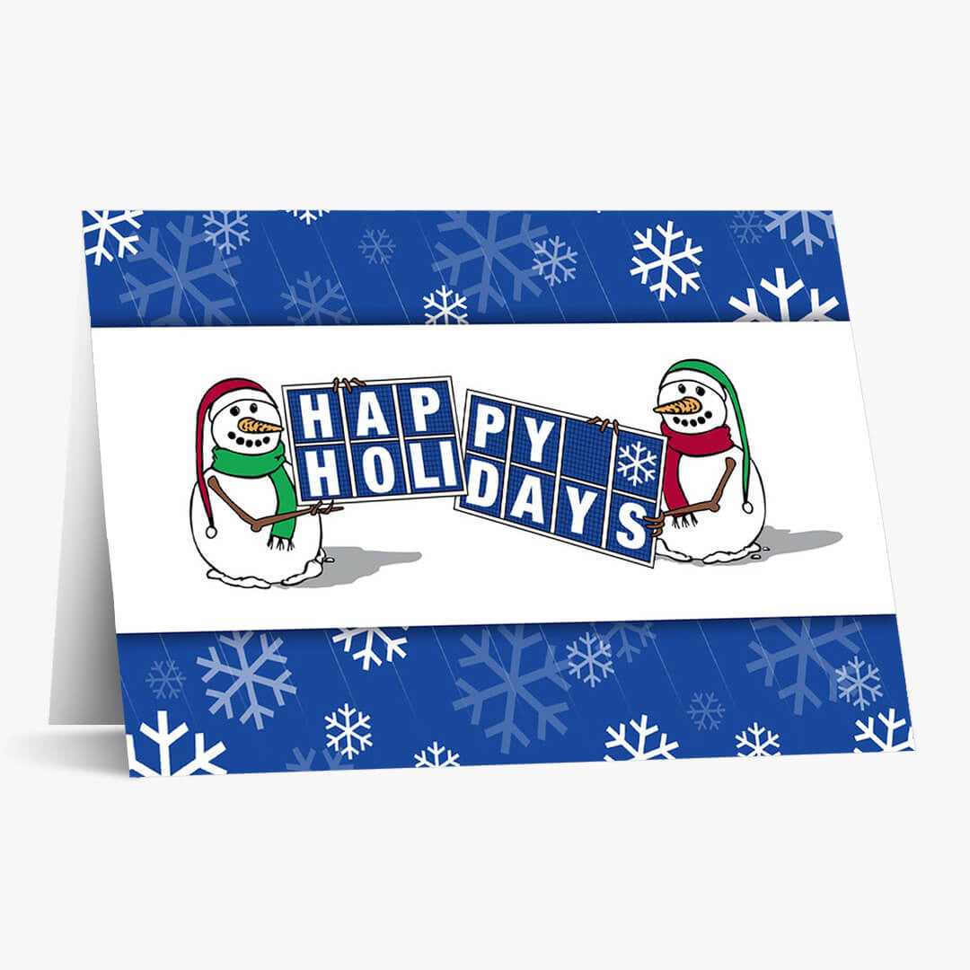 Solar Panel Greetings Holiday Card