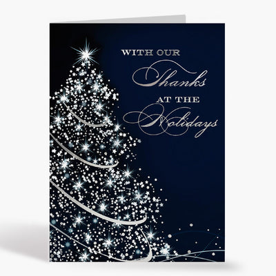 Sparkling Thanks Christmas Card