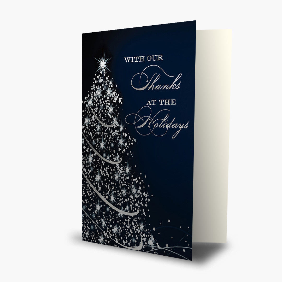 Sparkling Thanks Christmas Card