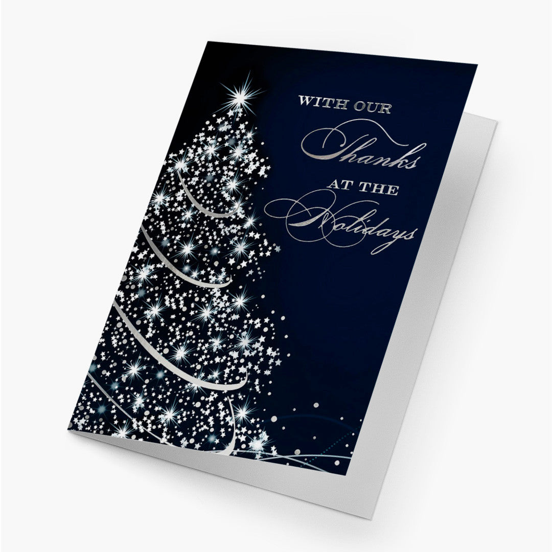 Sparkling Thanks Christmas Card