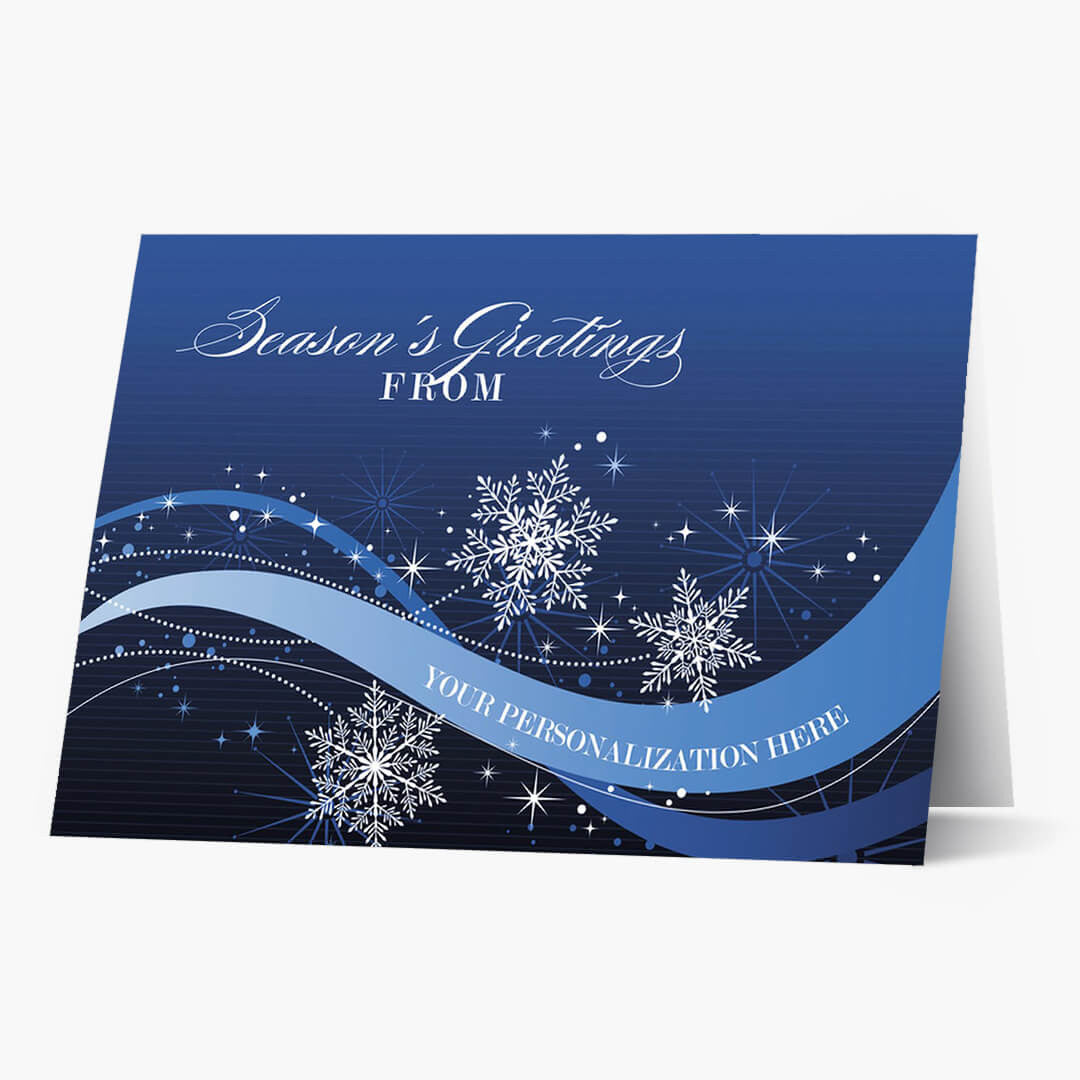 Sparkly Snowflakes Holiday Card