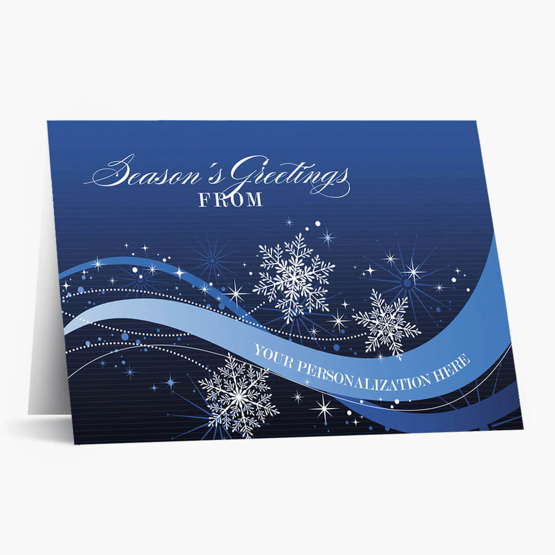 Sparkly Snowflakes Holiday Card