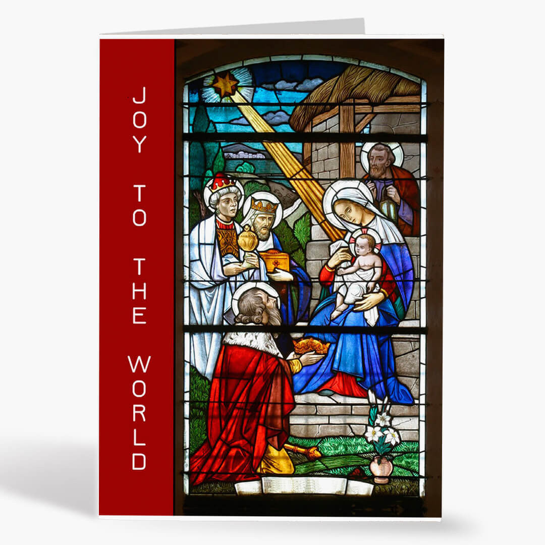 Stained Glass Christmas Card