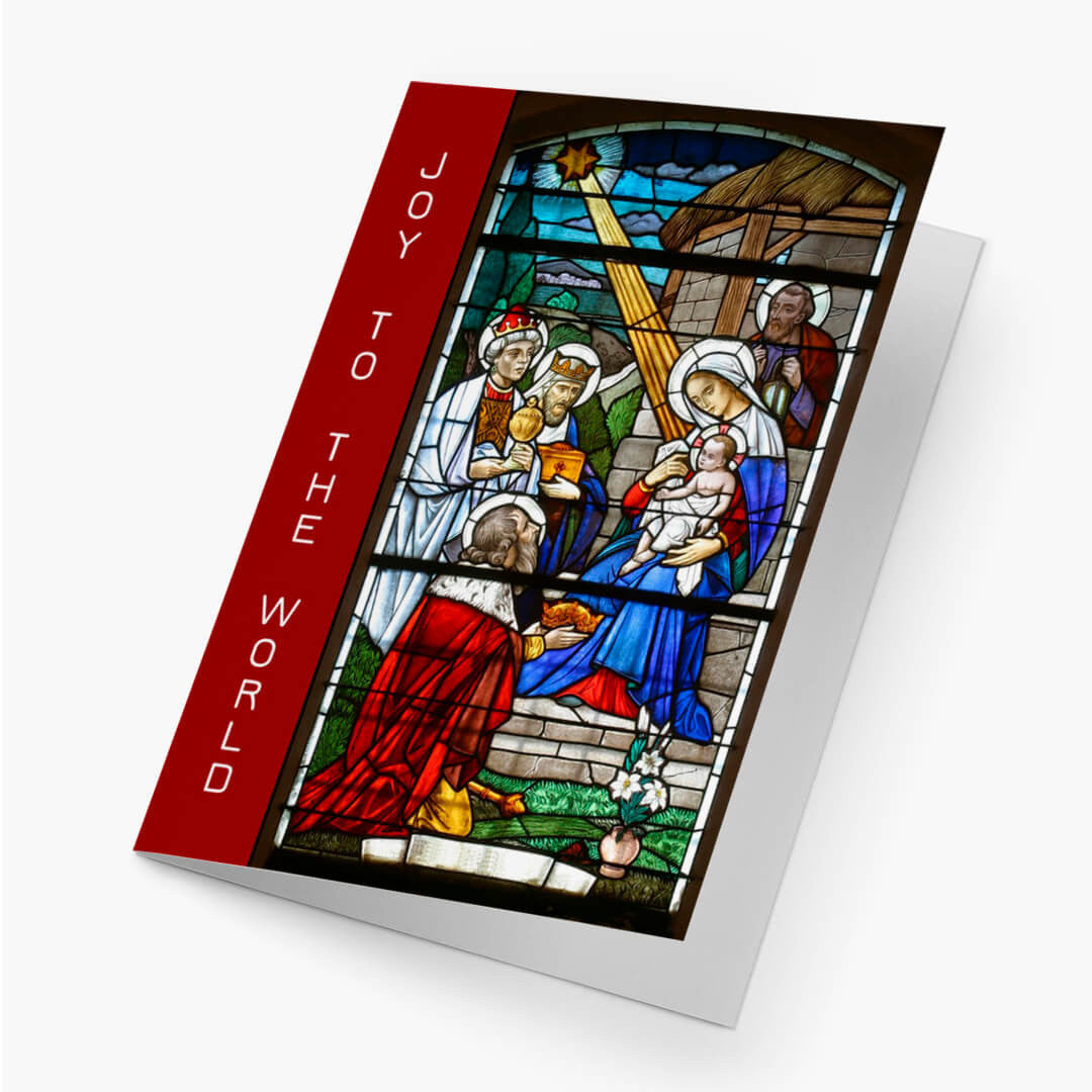 Stained Glass Christmas Card