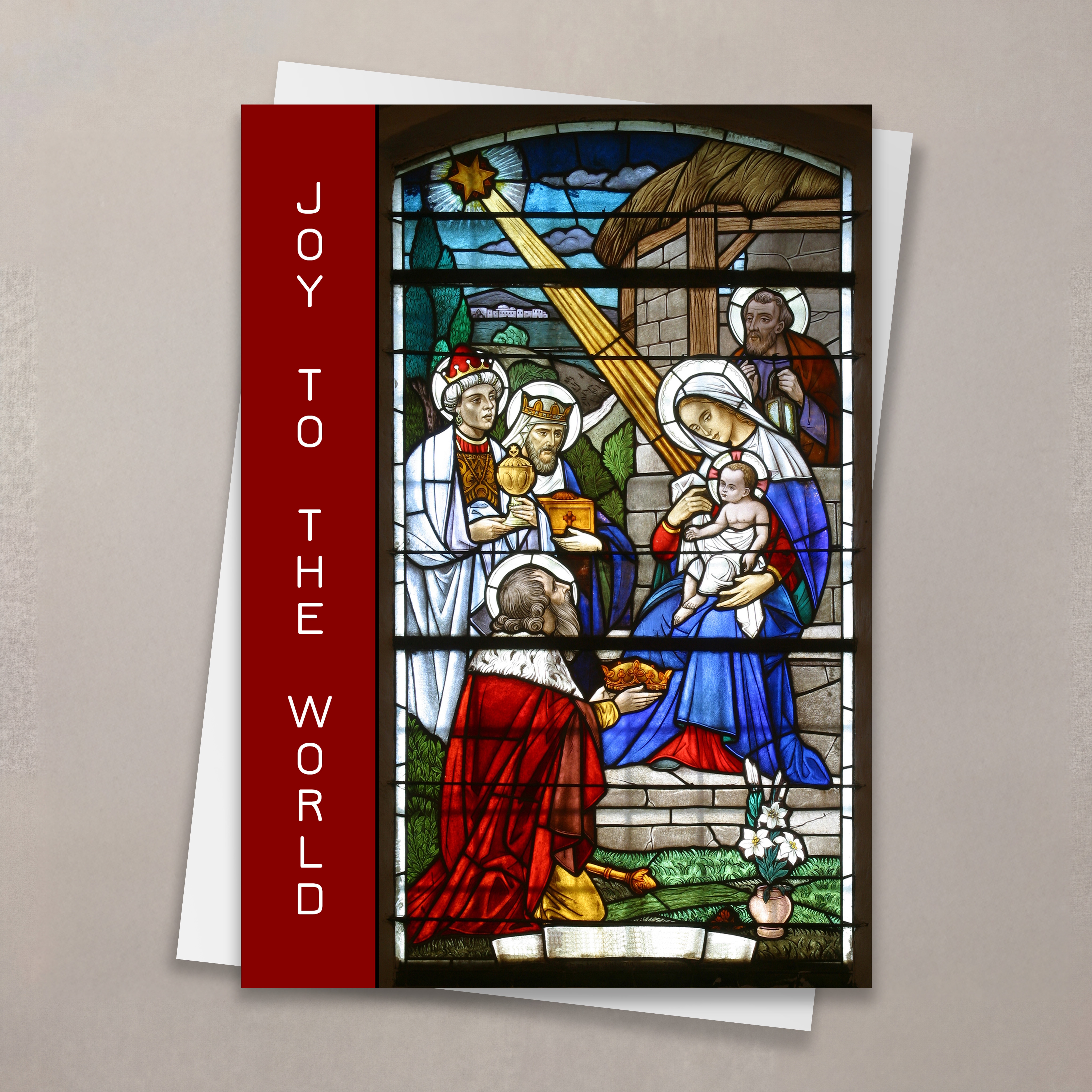 Stained Glass Christmas Card