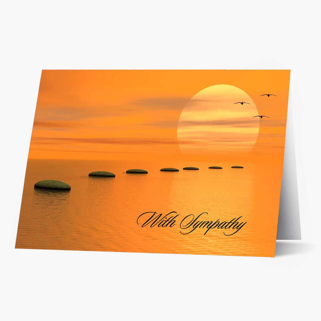 Sunset Sympathy Card