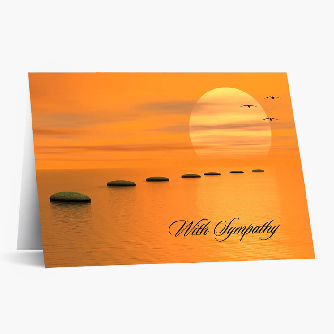 Sunset Sympathy Card