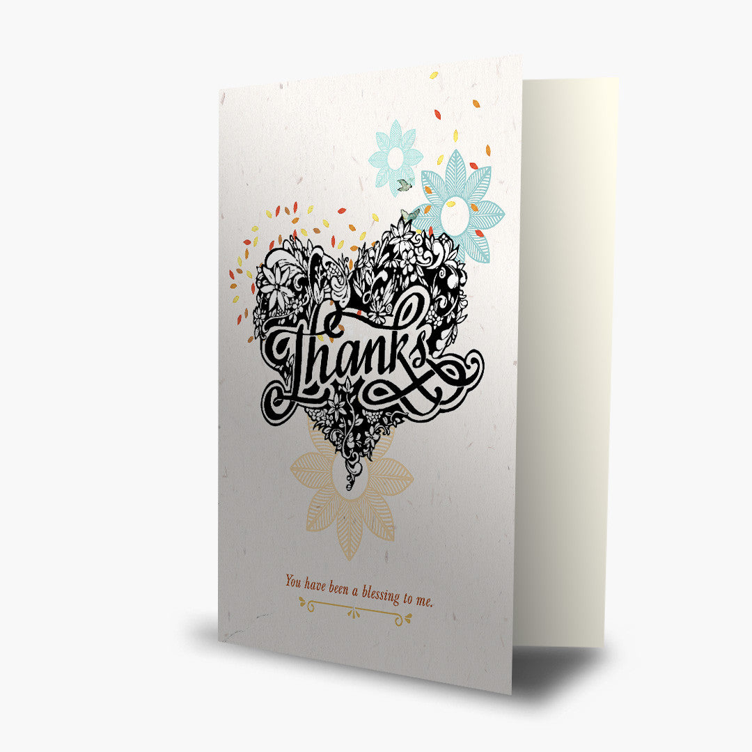 Thank You - Tattooed Heart Card