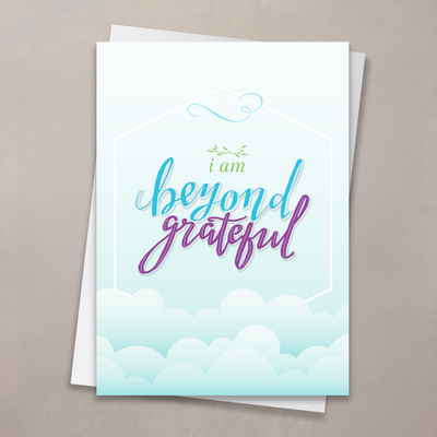 Thank You - Clouds Card