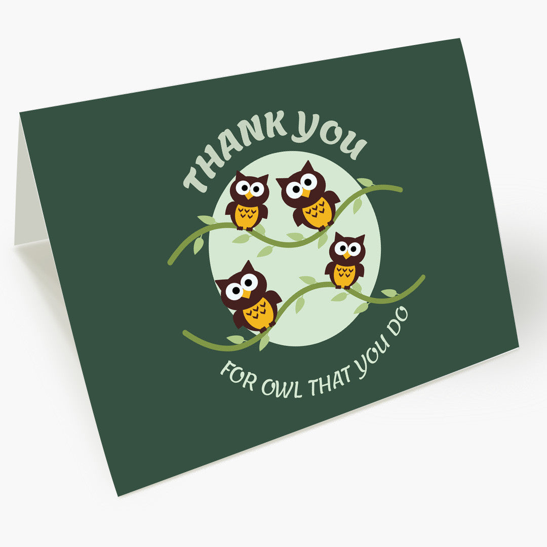 Thank You Owl Card