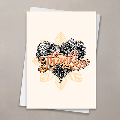 Thank You - Tattooed Heart 2 Card