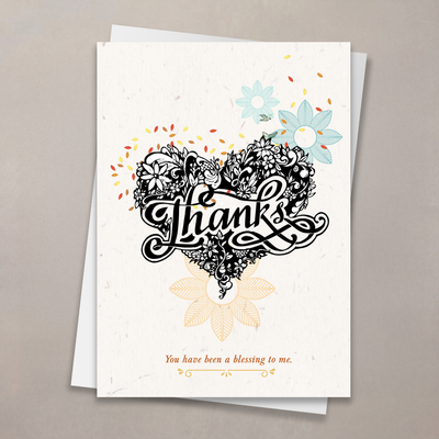 Thank You - Tattooed Heart Card