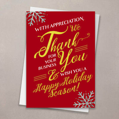 Thank You for Your Business Christmas Card