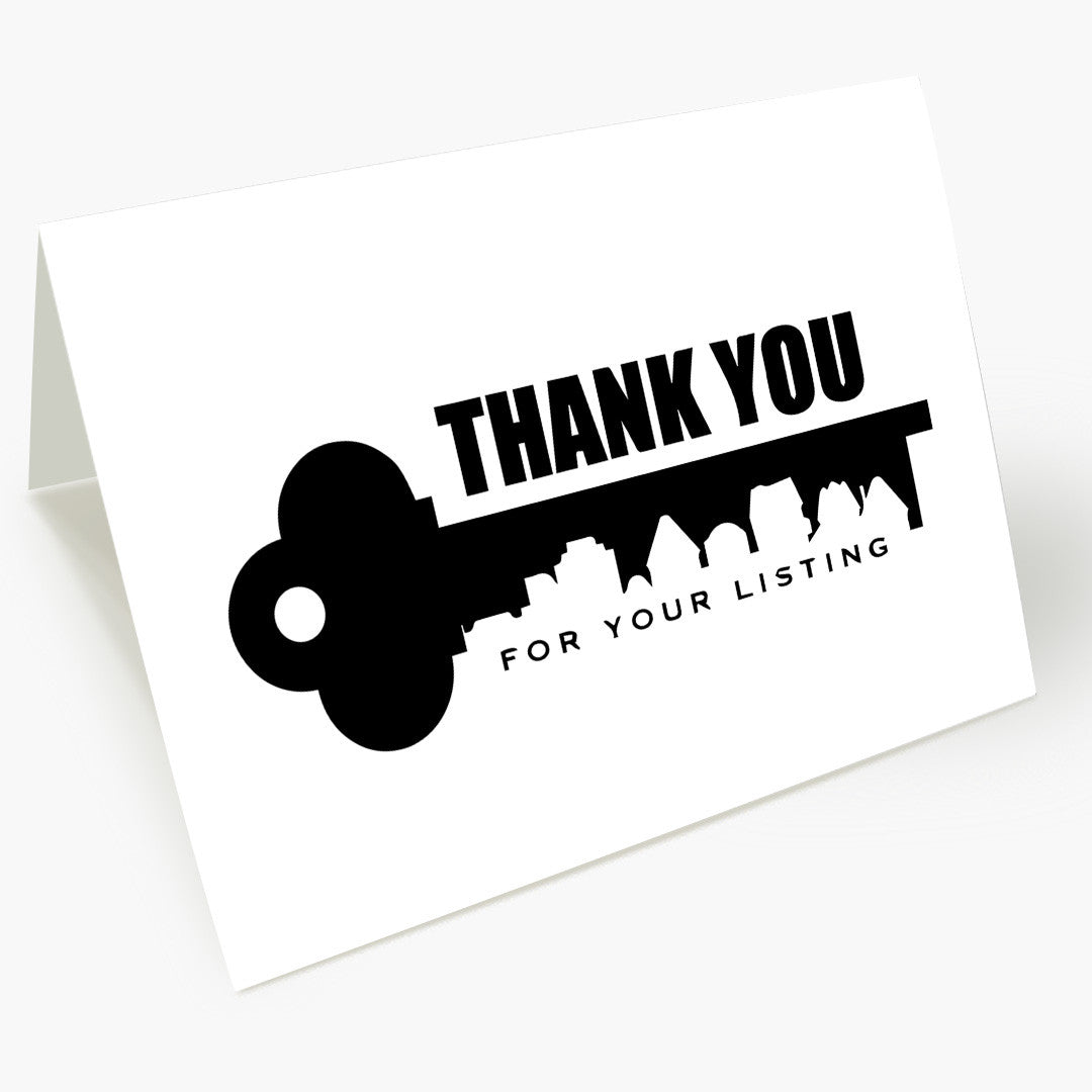 Thank You for Your Listing Real Estate Card