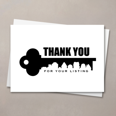 Thank You for Your Listing Real Estate Card