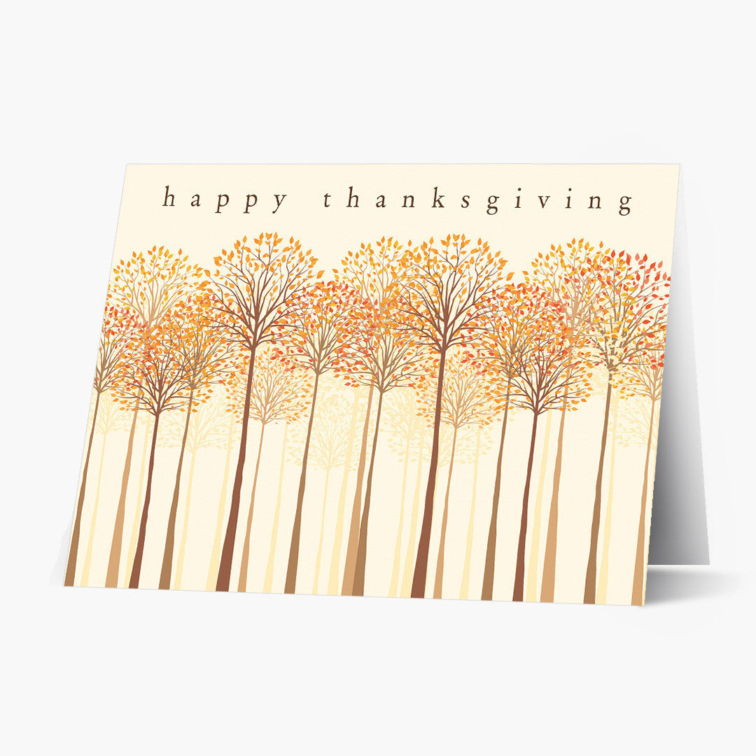 Thankful Trees Thanksgiving Card
