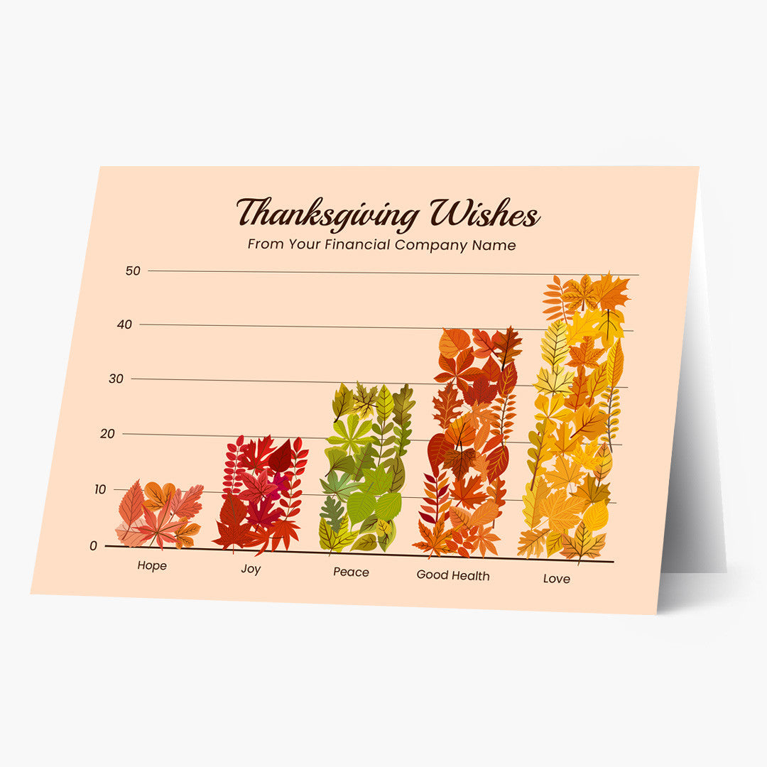 Thanksgiving Wishes Graph Thanksgiving Card