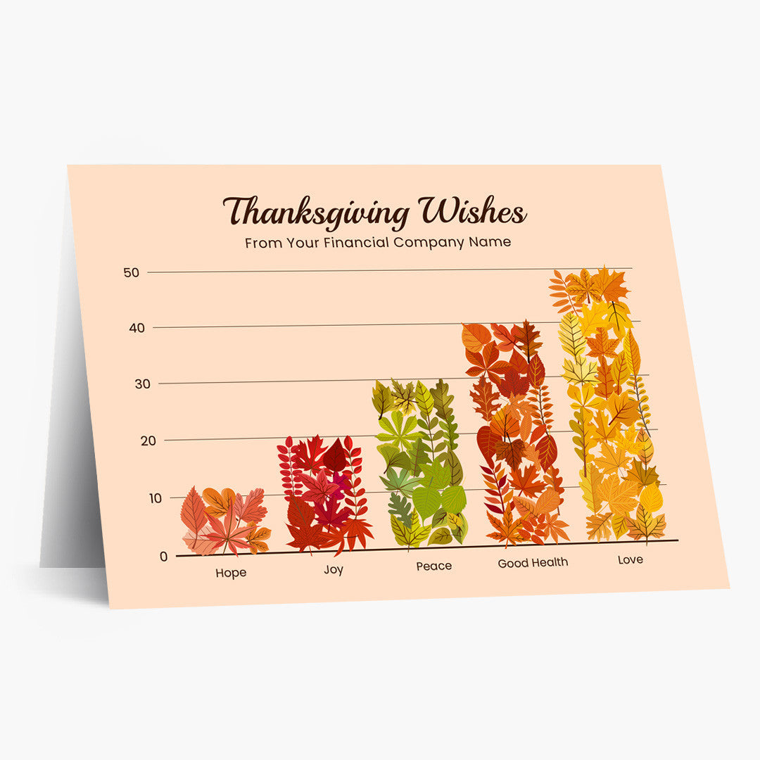Thanksgiving Wishes Graph Thanksgiving Card