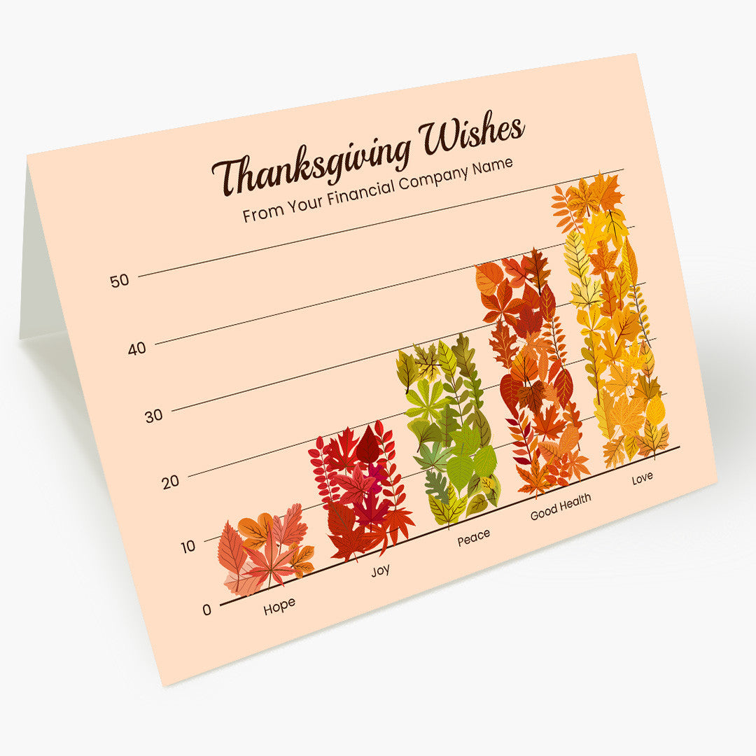 Thanksgiving Wishes Graph Thanksgiving Card