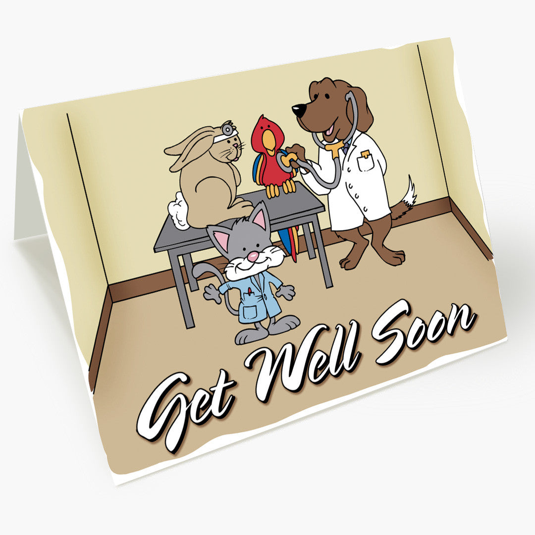 The Doctor Is In Pet Get Well Card