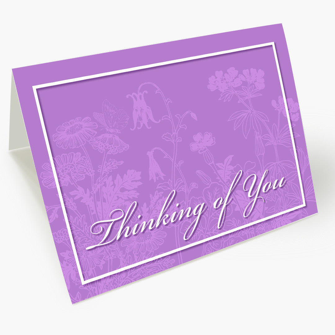 Purple Thinking Of You Card