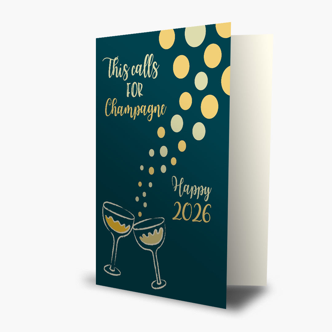 This Calls For Champagne New Year Card 2027