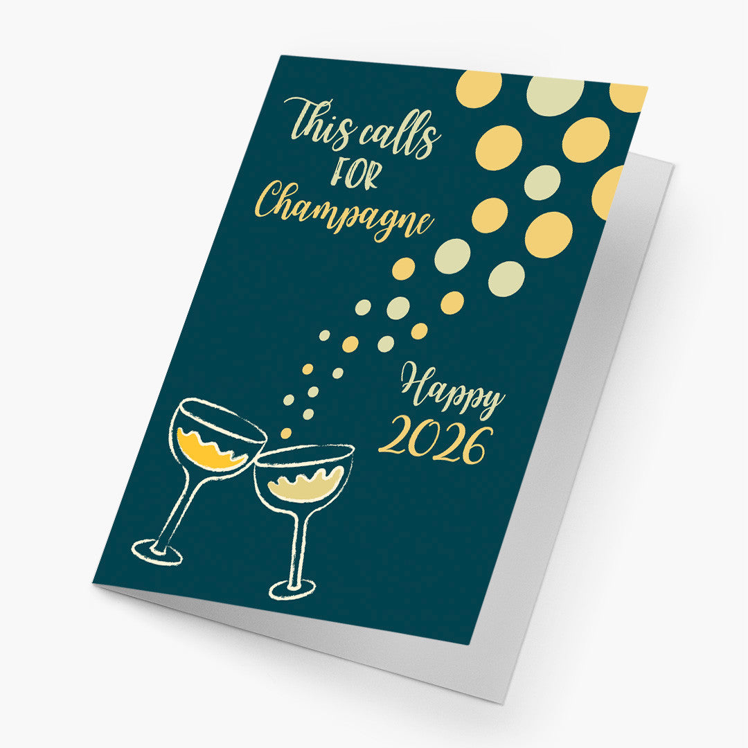 This Calls For Champagne New Year Card 2027