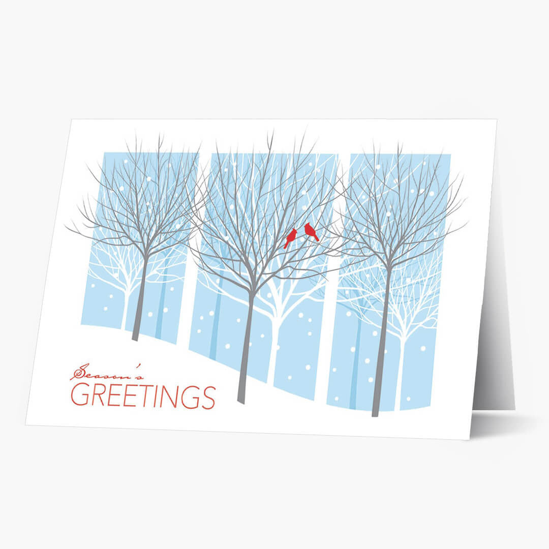 Treeline Windows Christmas Card