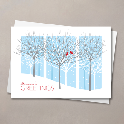 Treeline Windows Christmas Card