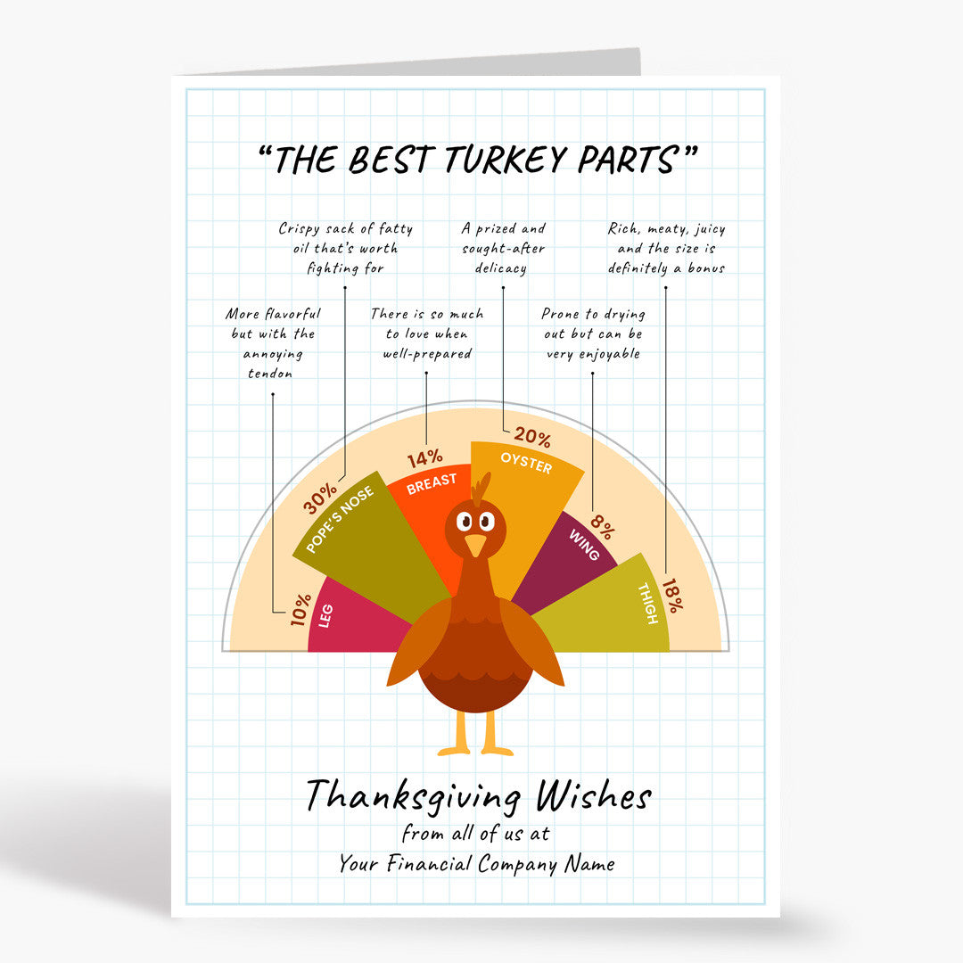 Turkey Chart Thanksgiving Card