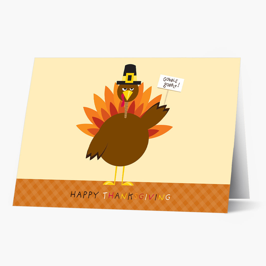 Turkey Time Thanksgiving Card