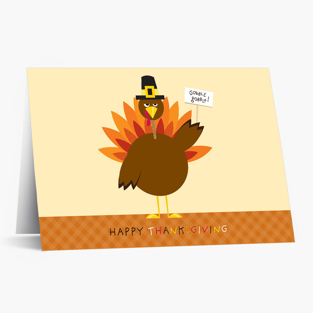 Turkey Time Thanksgiving Card