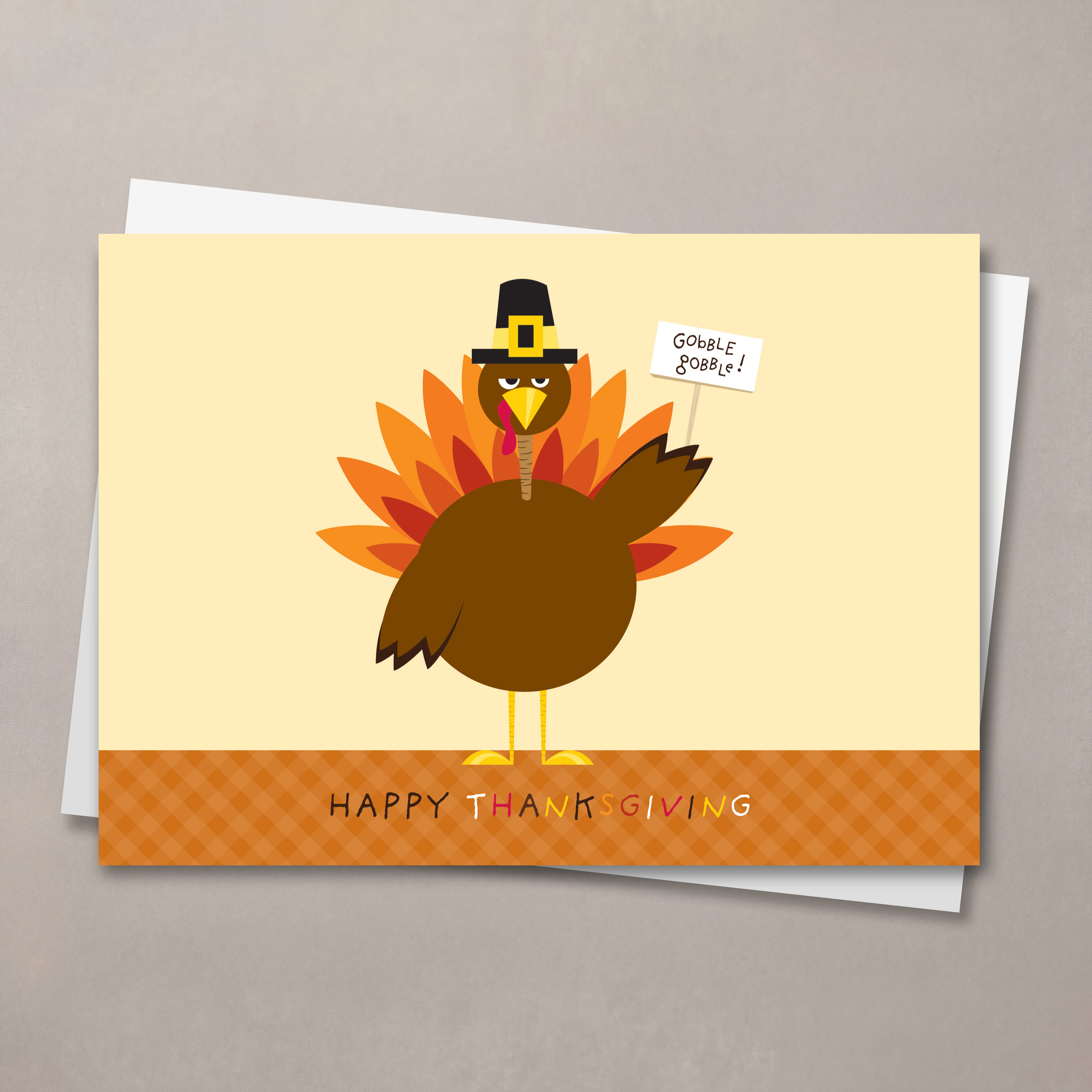 Turkey Time Thanksgiving Card