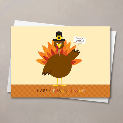 Turkey Time Thanksgiving Card