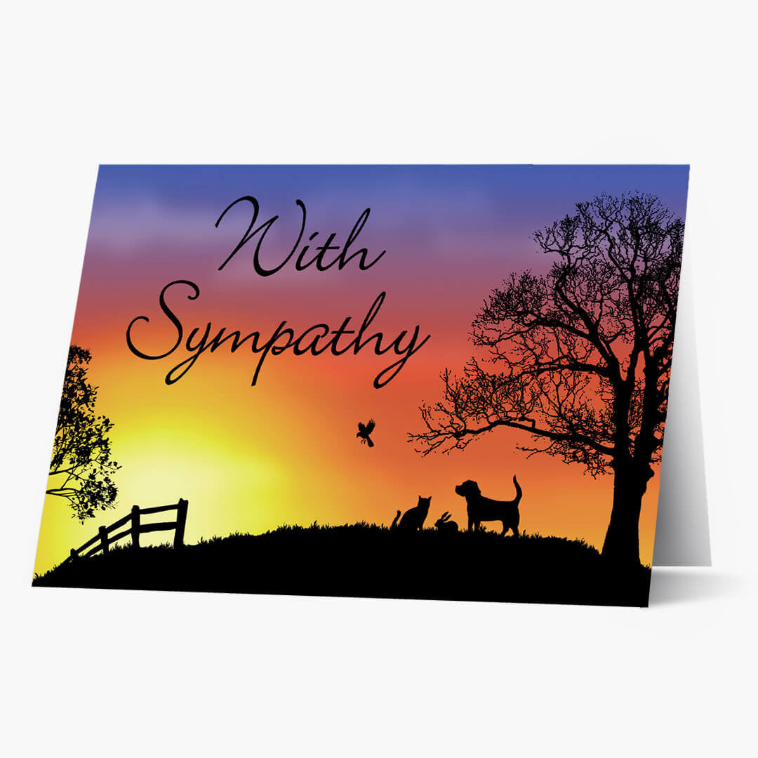 Twilight Pet Sympathy Card