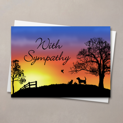 Twilight Pet Sympathy Card